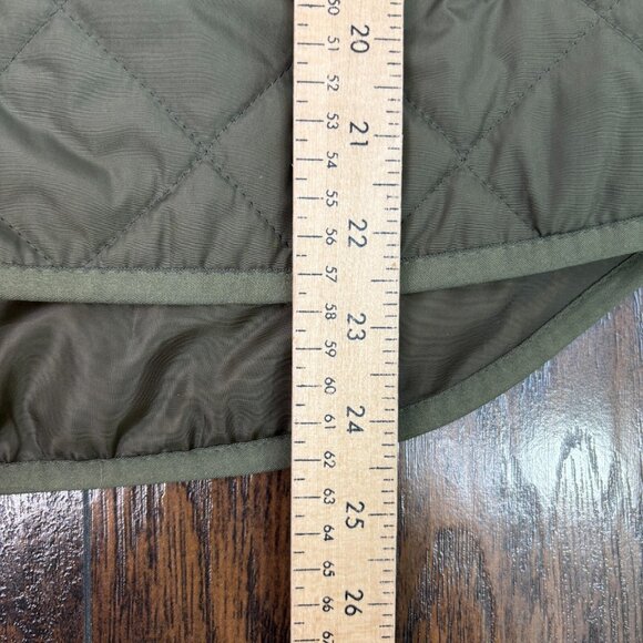 Old Navy Quilted Vest XS Olive Green Full-Zip Pockets Women's Jacket - Picture 10 of 12